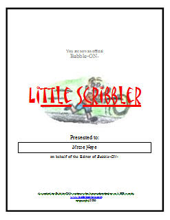 Little Scribbler Award